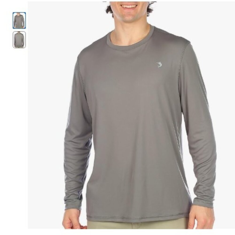 NEW! Reel Legends Mens UPF 50+ Solid Reel-Tec Long Sleeve Shirt - XL